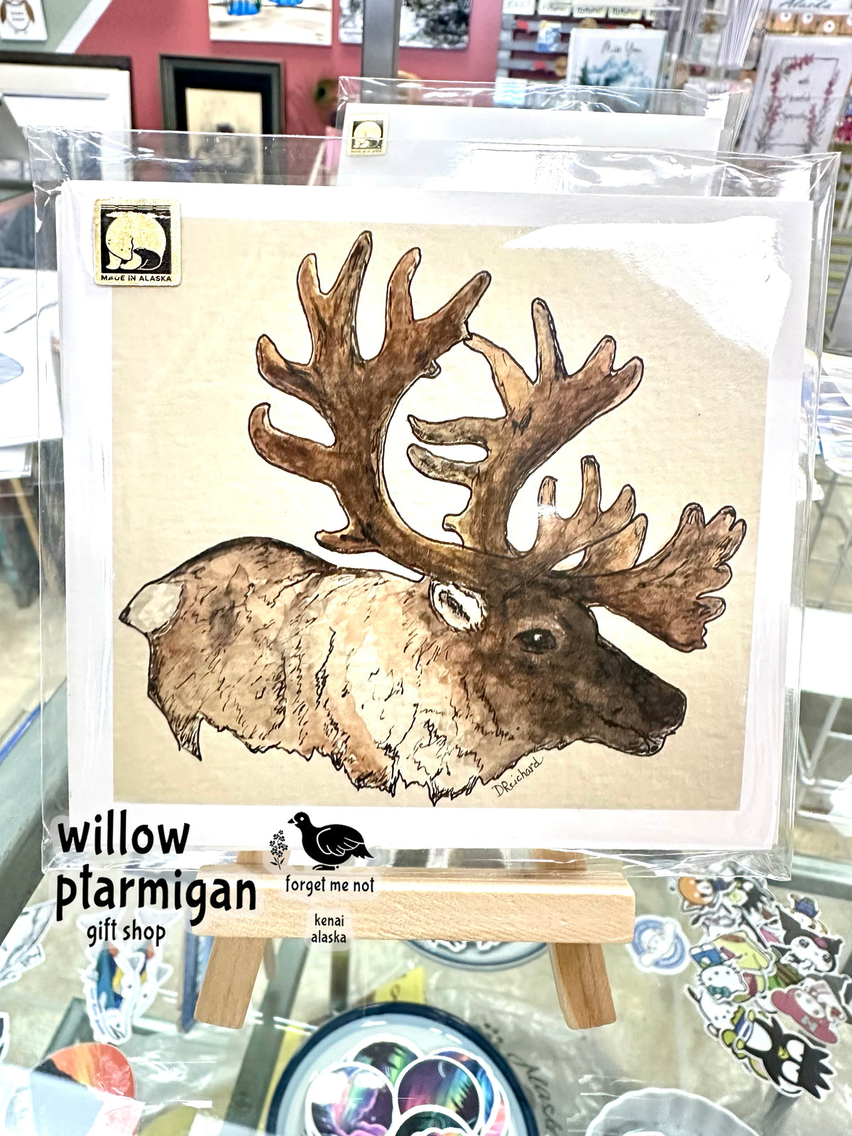Caribou Alaska Print w/ Easel PAK