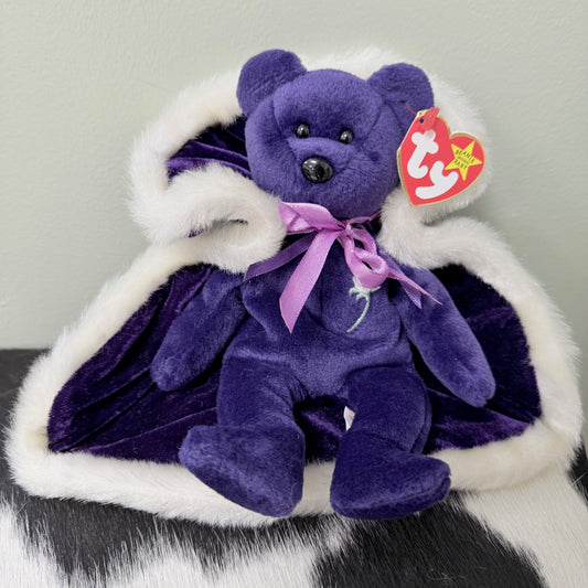 TY Beanie Baby · Princess Diana Bear w/ Cape