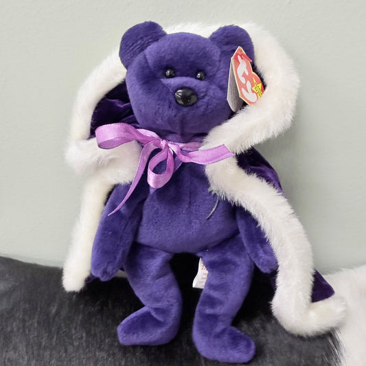 TY Beanie Baby · Princess Diana Bear w/ Cape