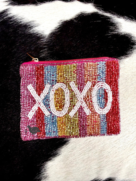 XOXO Color Rays Bead Mini Pouch Bag