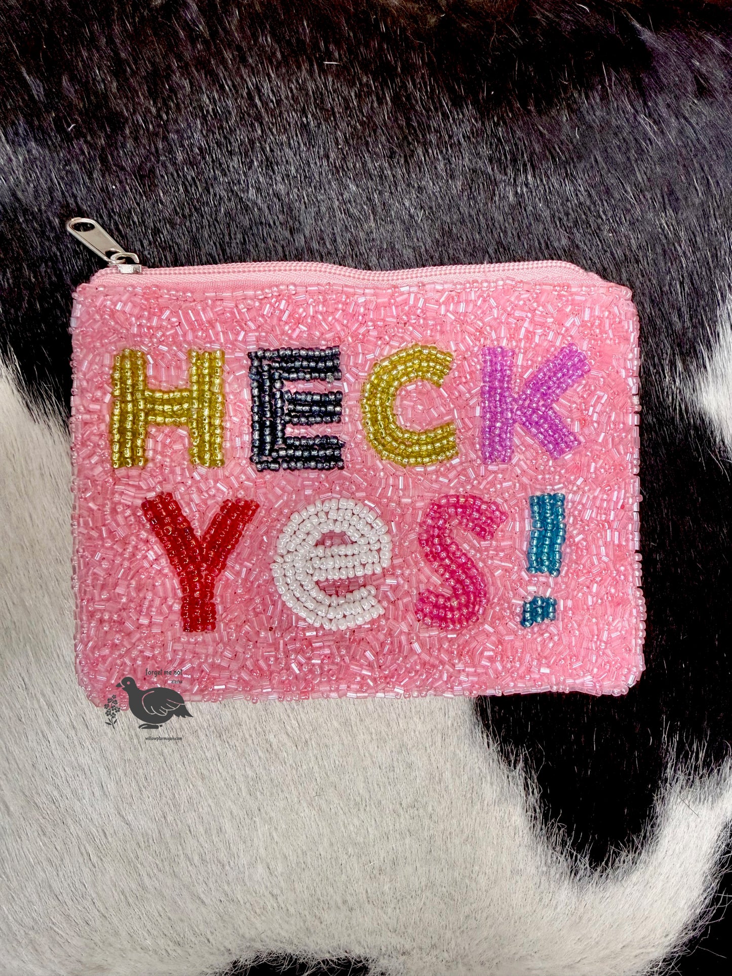 HECK YES Bead Mini Pouch Bag
