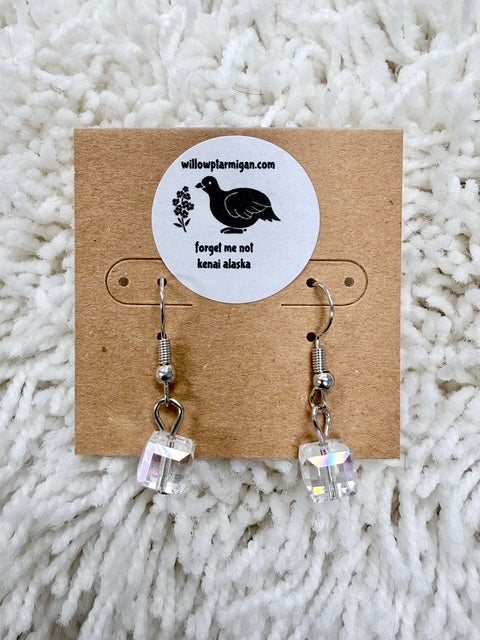 Alaska Crystal Cube Prism Earrings