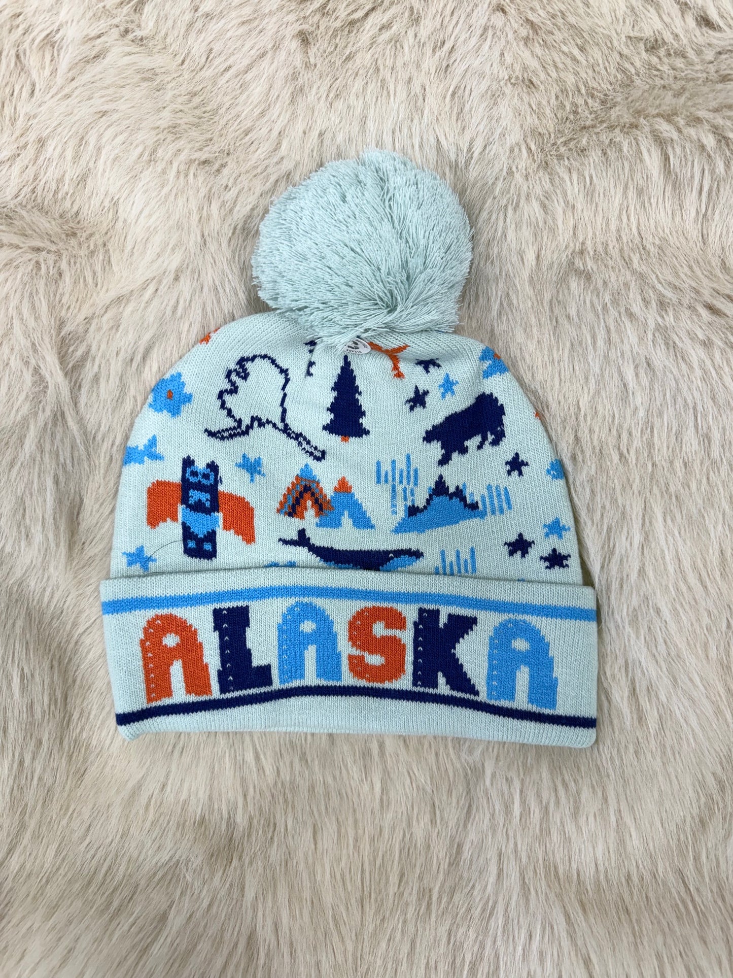 Alaska Icons Pom Beanie
