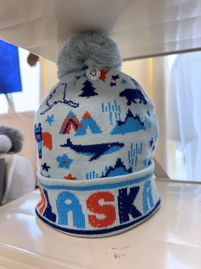 Alaska Icons Pom Beanie