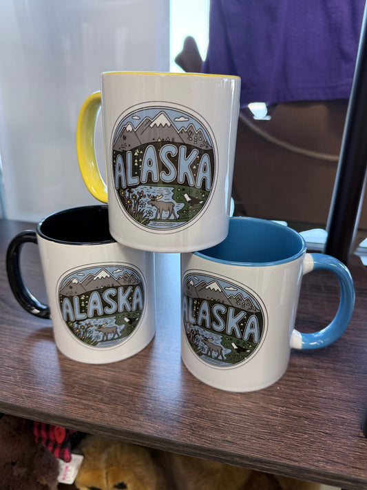 Alaska Mountain River Trails Mug