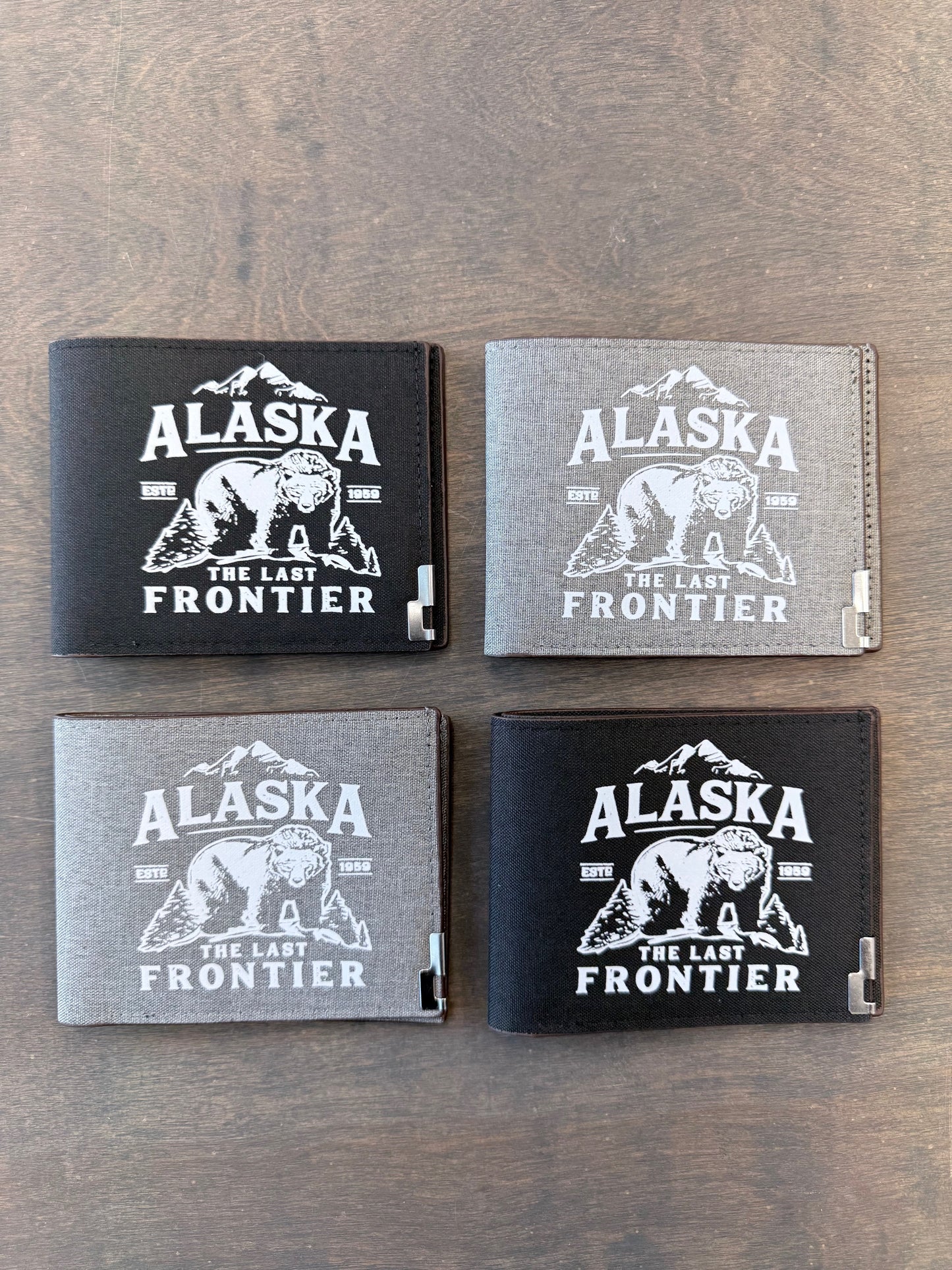 Alaska The Last Frontier Canvas Wallet