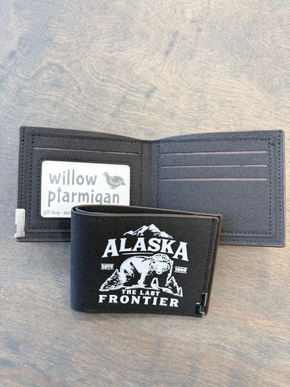 Alaska The Last Frontier Canvas Wallet