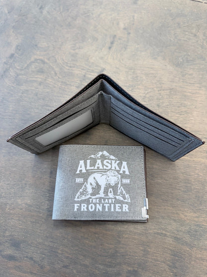 Alaska The Last Frontier Canvas Wallet