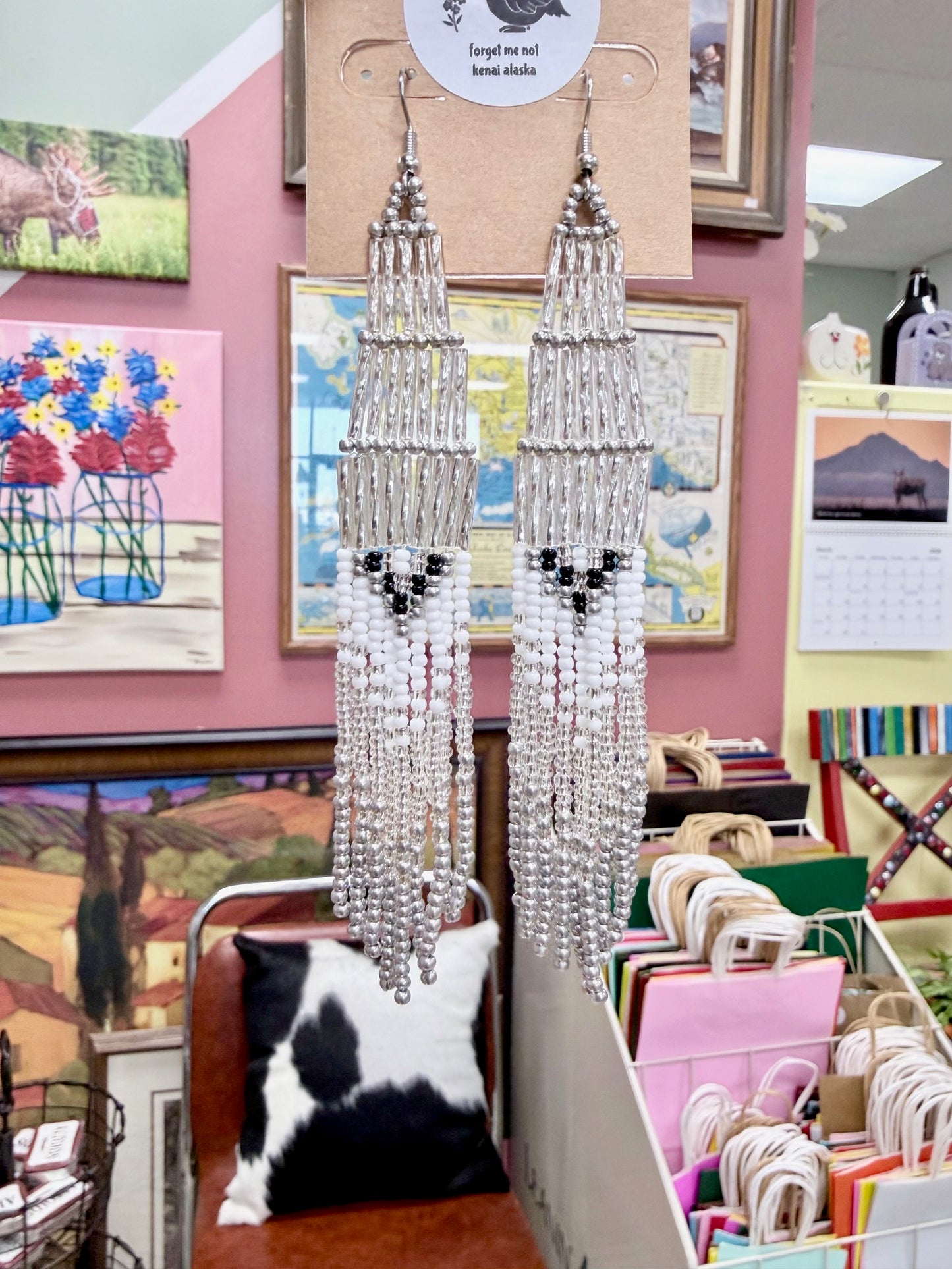 Alaska Arctic Icefall Bead Earrings