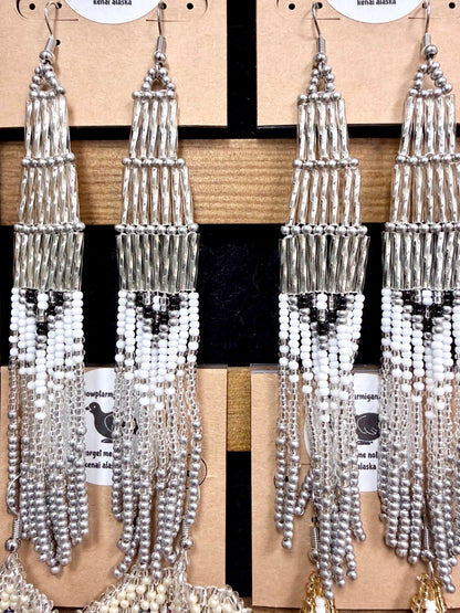 Alaska Arctic Icefall Bead Earrings