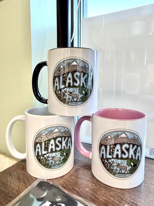 Alaska Mountain River Trails Mug