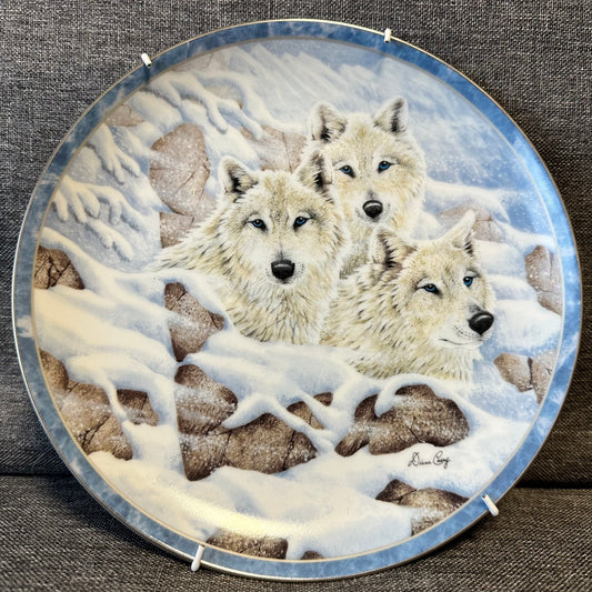 Leaders of the Pack Secrets of the Wild Wolves Porcelain Collectible Plate