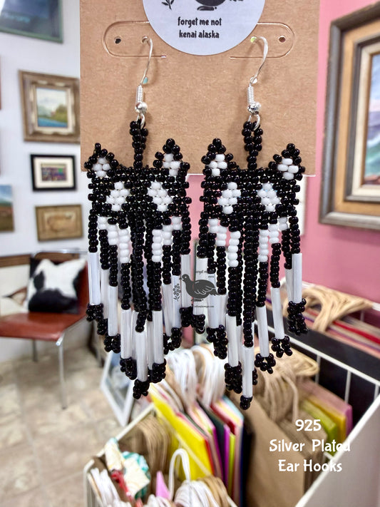 Alaska Lil Wolf Spirit Bead Earrings