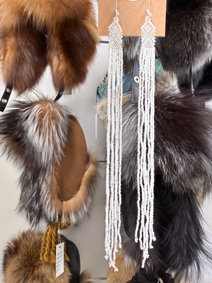 Alaska Ice Shimmer Bead Earrings