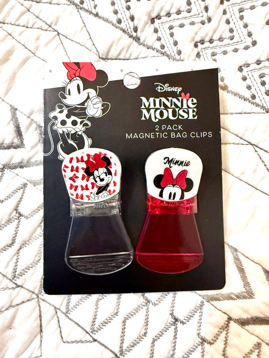 2pc Minnie Mouse Disney Magnetic Bag Clips