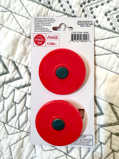 2pc Coca Cola Magnetic Bag Clips
