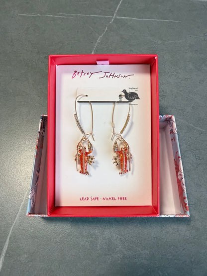 Betsey Johnson Lobster Earrings
