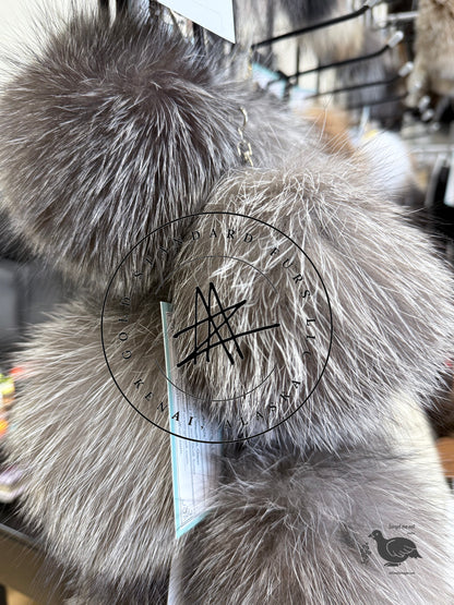 Fox Fur Pom Pom Keychain GSF