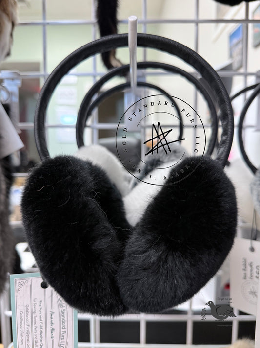 Rex Rabbit Fur Ear Muffs GSF