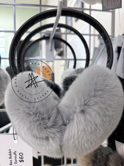 Rex Rabbit Fur Ear Muffs GSF