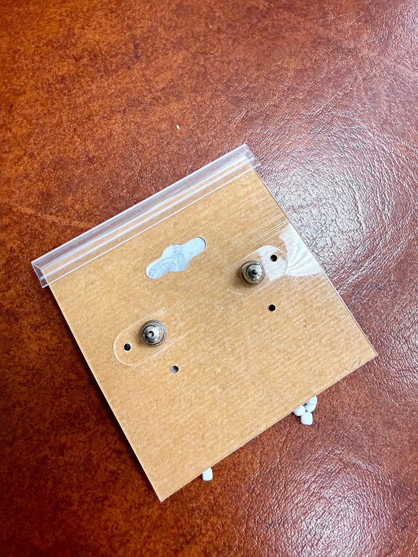 Lil Black n White Bead Earrings