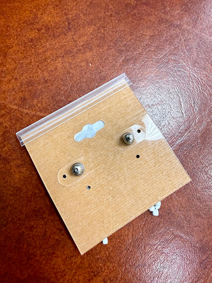 Lil Black n White Bead Earrings
