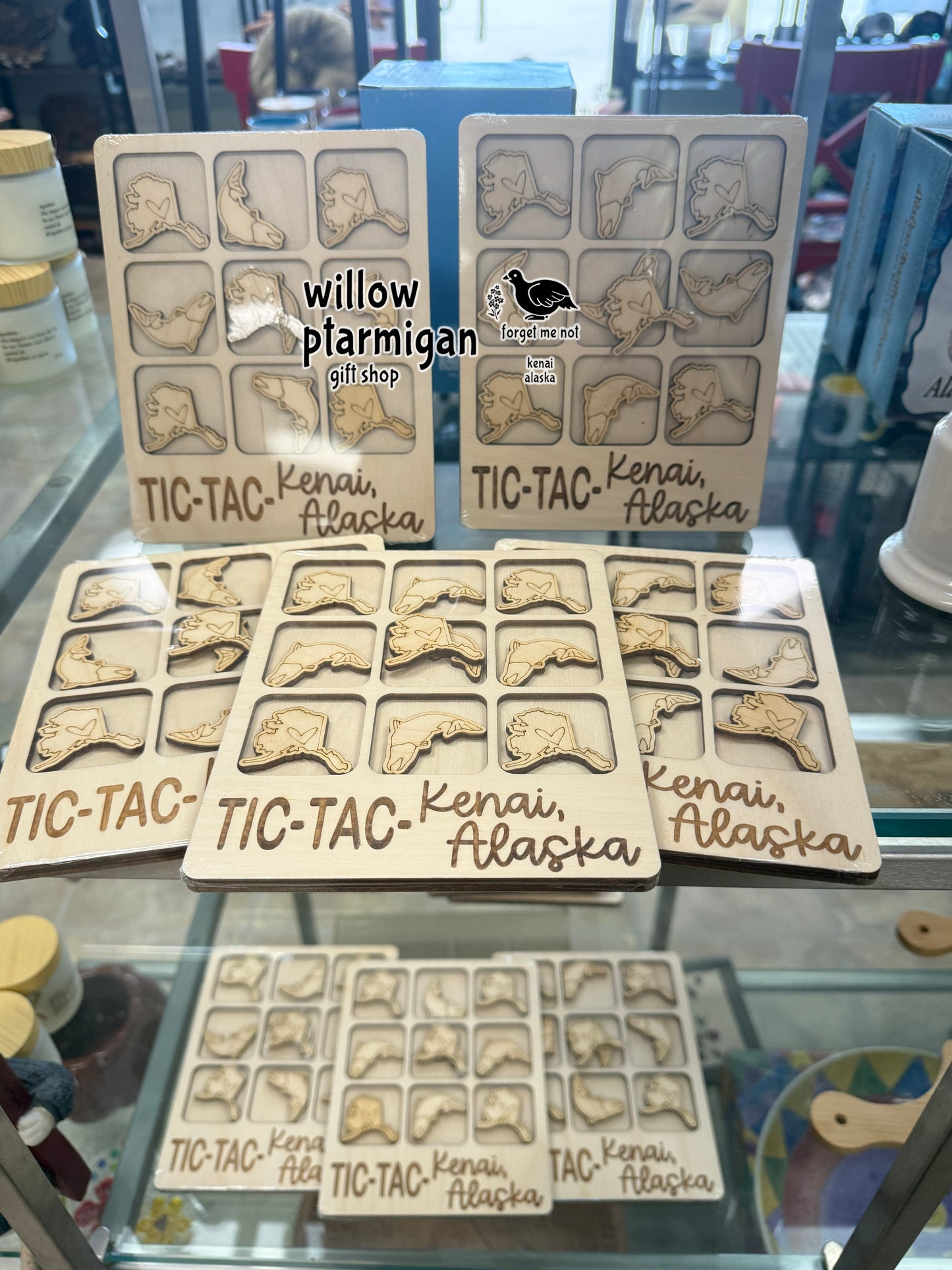 Alaska Salmon Fish Tic-Tac-Toe Game, Kenai