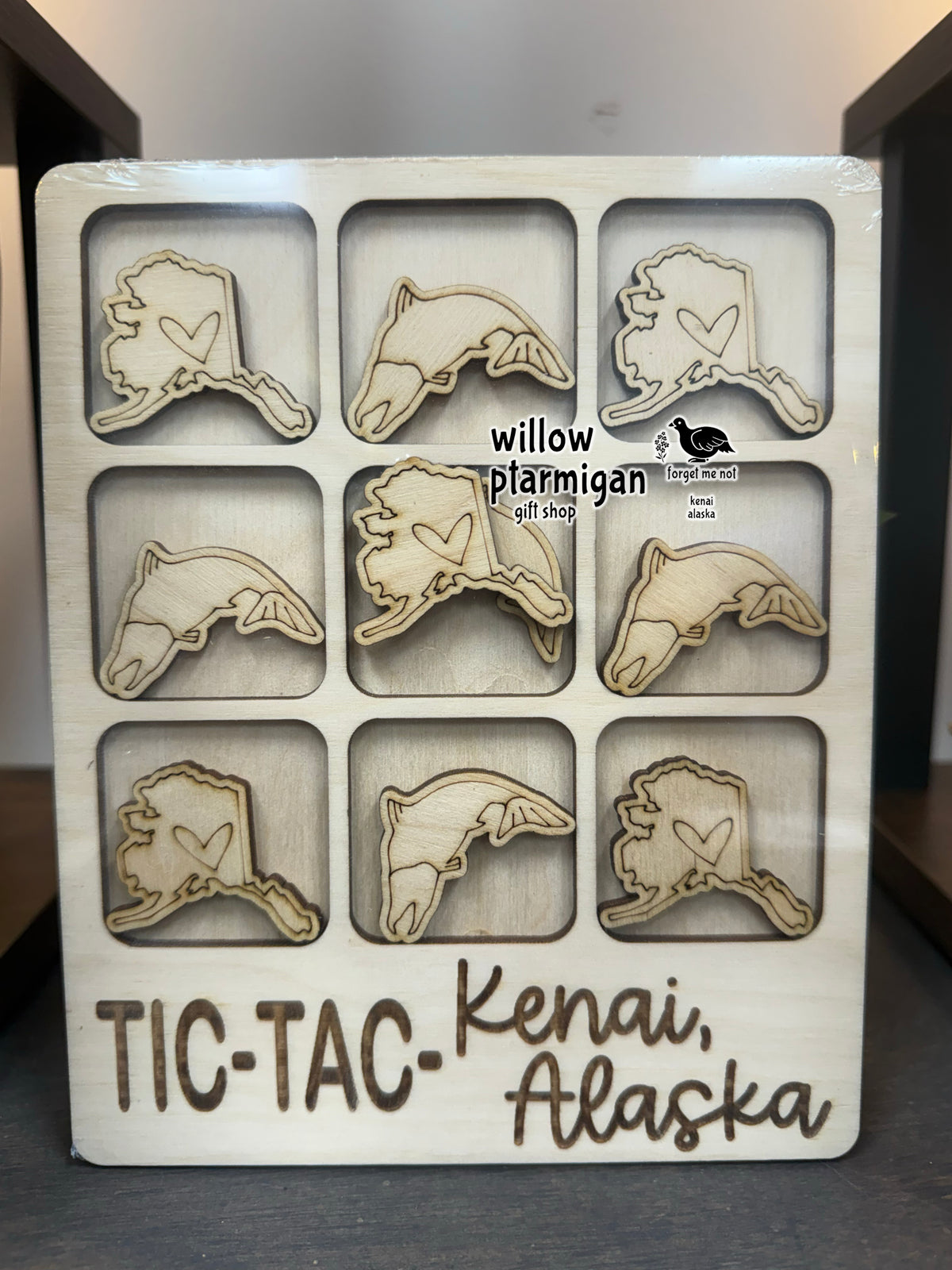 Alaska Salmon Fish Tic-Tac-Toe Game, Kenai