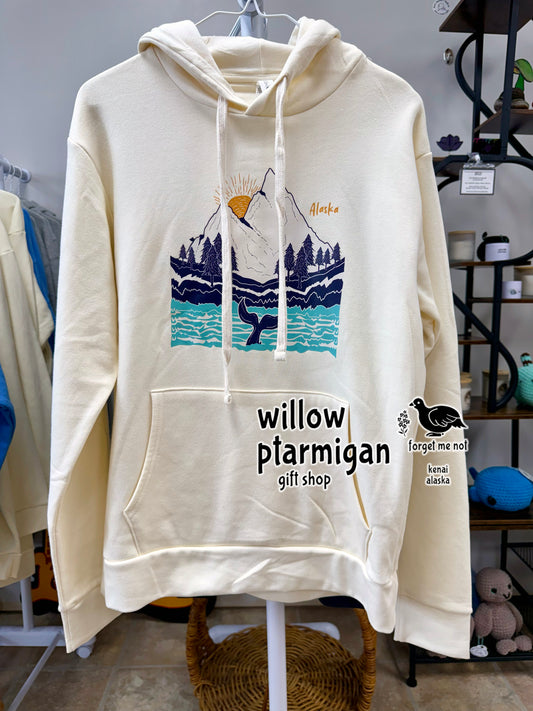 Beluga Whale Tail Kenai Fjords Alaska Hoodie