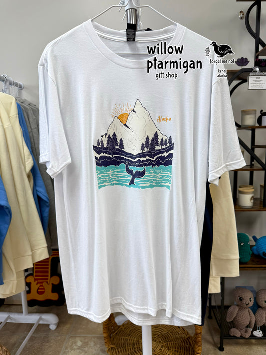 Beluga Whale Tail Kenai Fjords Alaska SS Tee