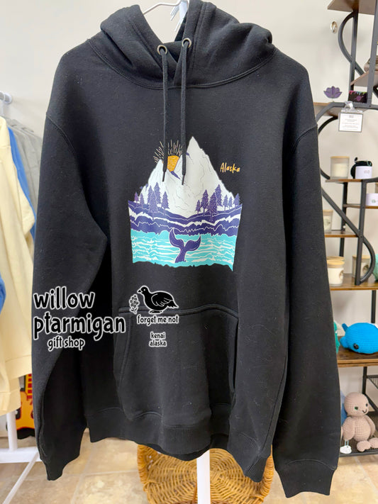 Beluga Whale Tail Kenai Fjords Alaska Hoodie
