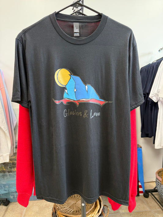 Glaciers & Lava Graffiti Logo SS Tee