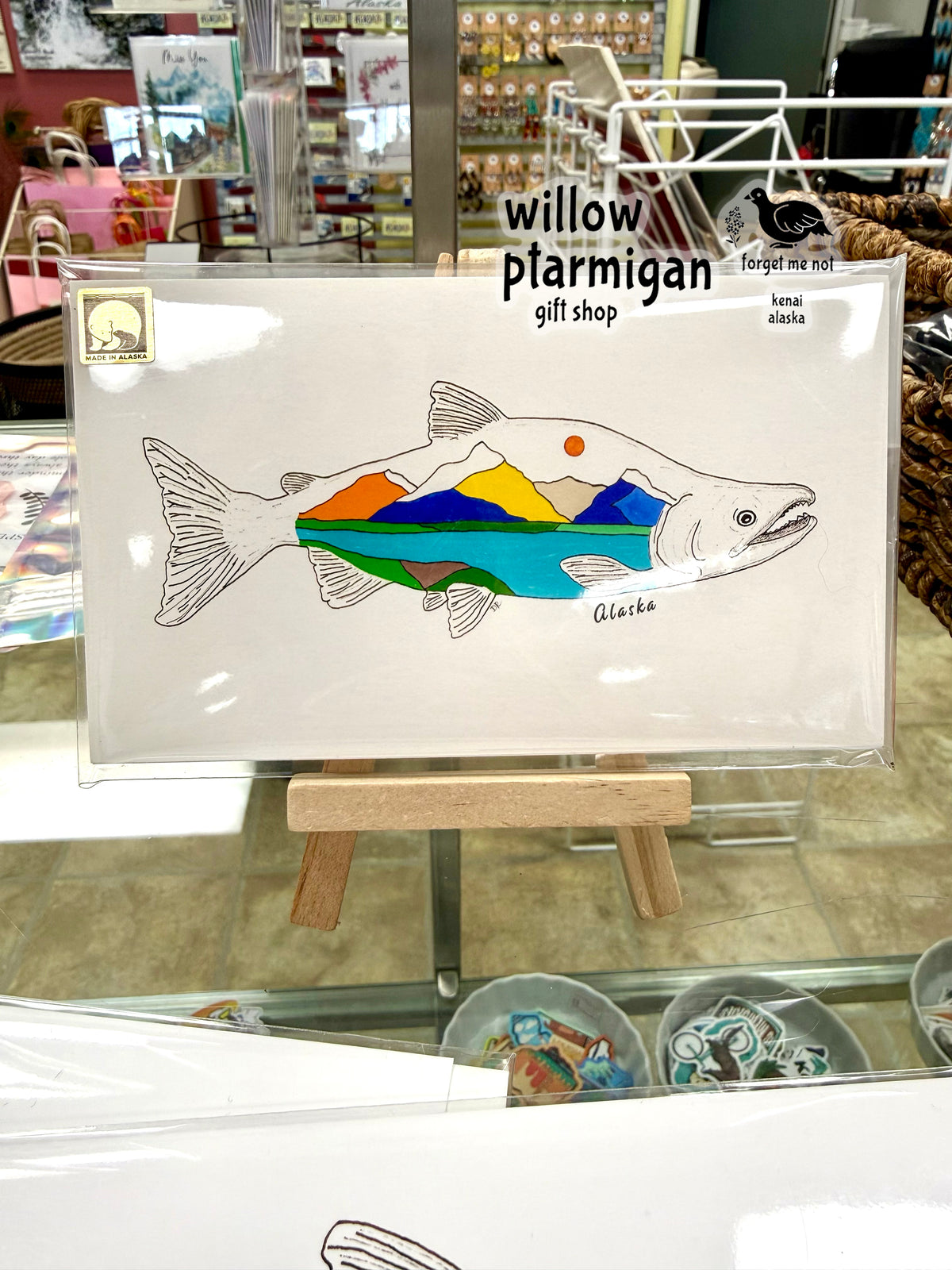 Salmon Print w/ Easel PAK