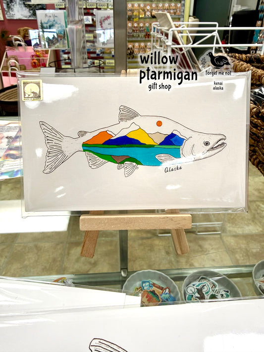 Salmon Print w/ Easel PAK