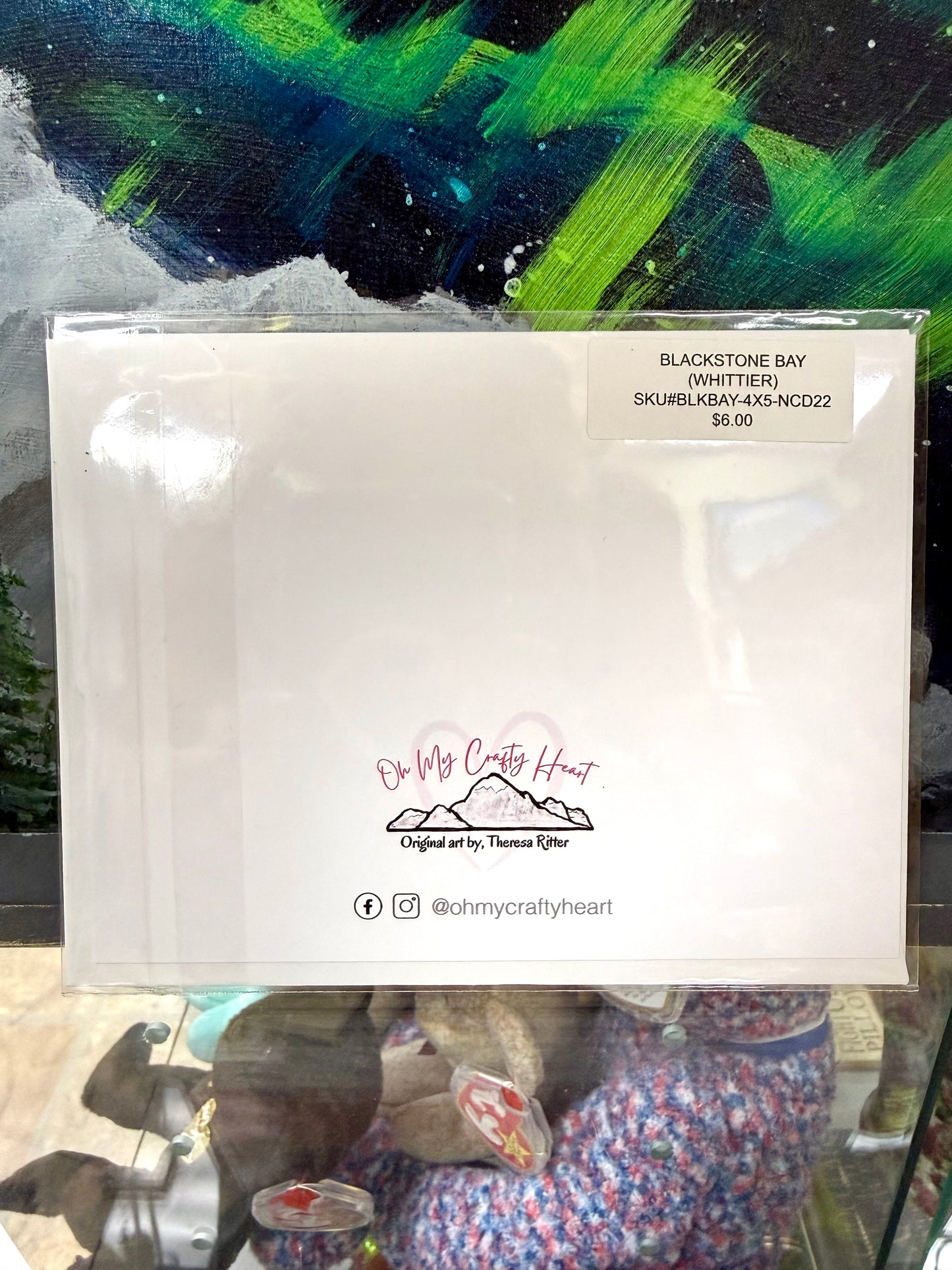 Alaska Notecard "Blackstone Bay Whittier" Blank OMCH