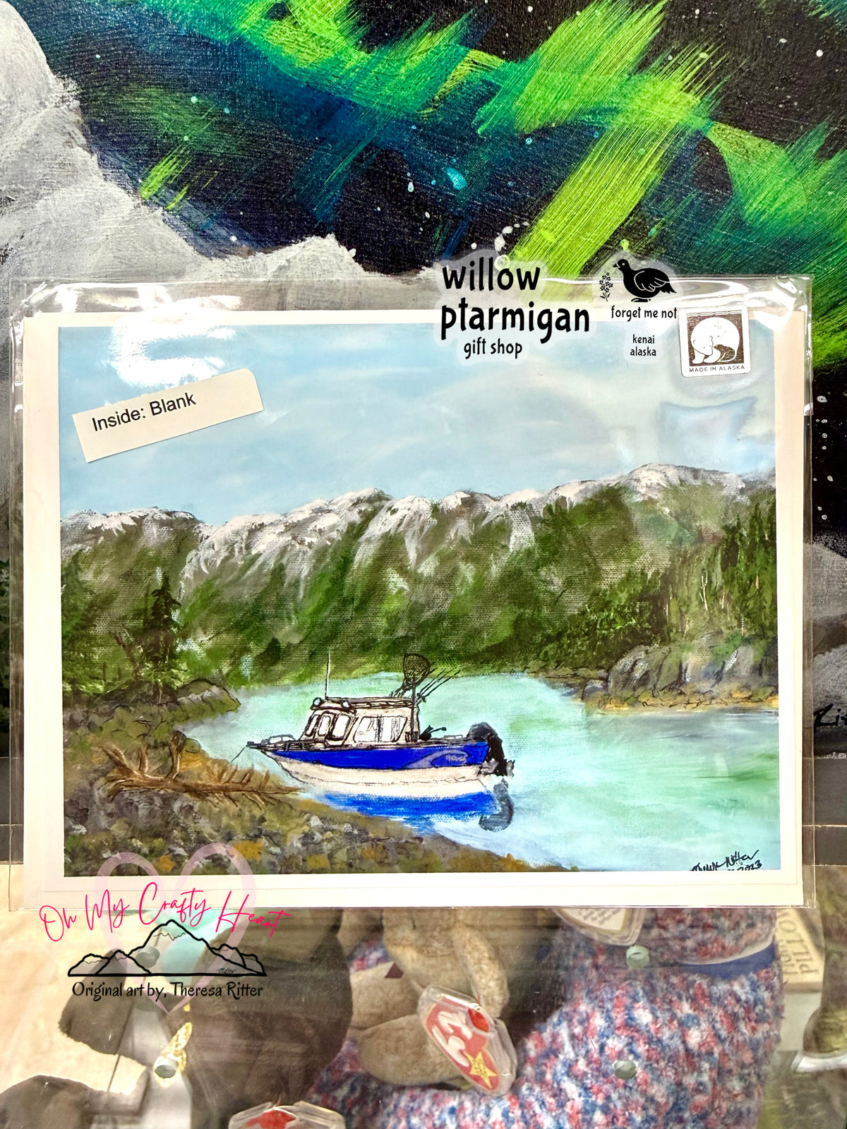 Alaska Notecard "Adventure Time" Boat, Blank OMCH