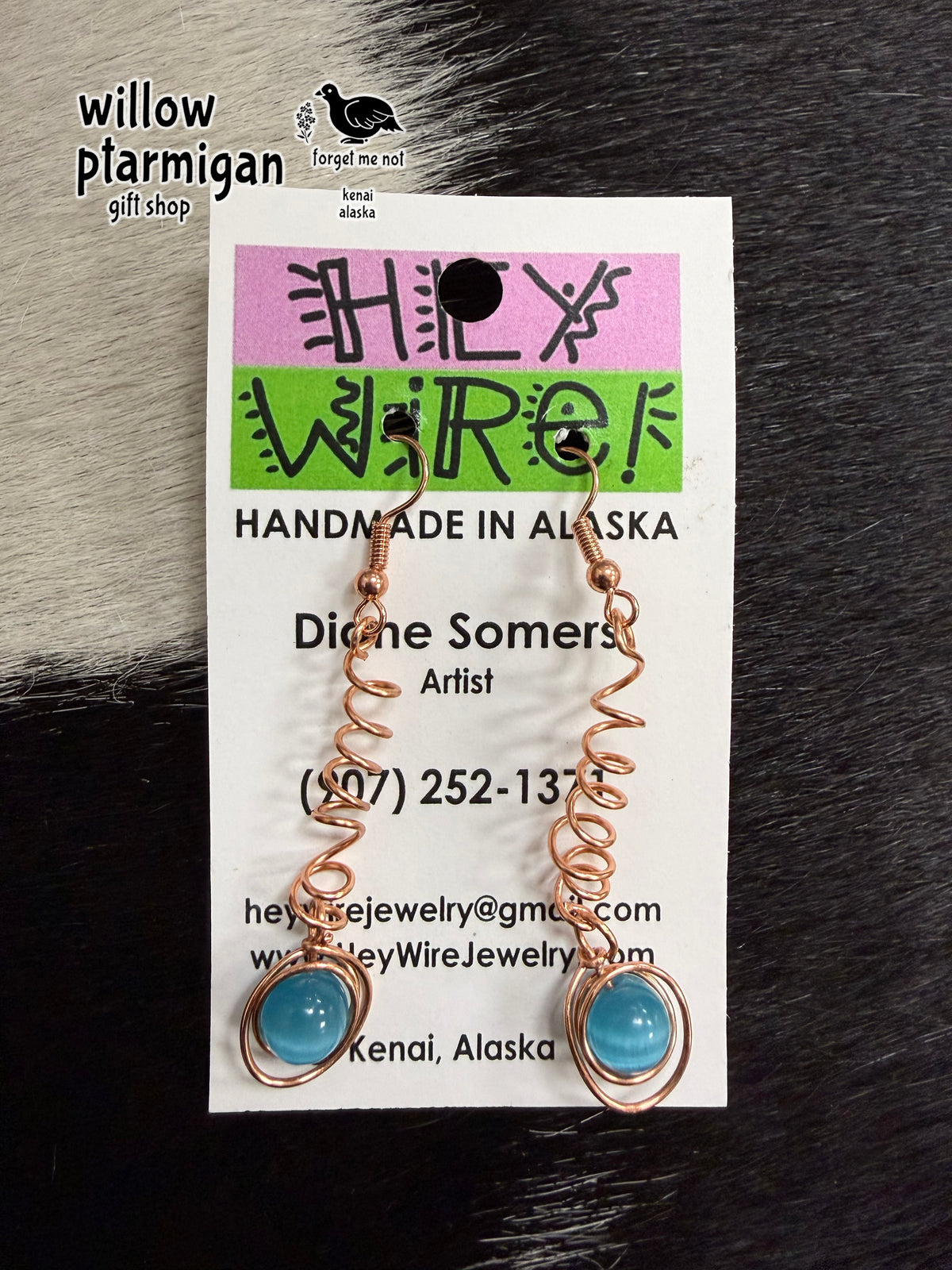 Coil Wire Wrap Dangle Earrings, 3 Colors HW