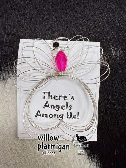 Angel Jewel Wire Wrap Charm Ornament, 5 Colors HW