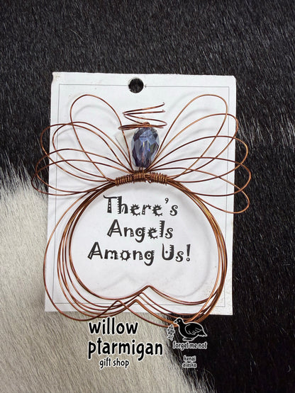 Angel Jewel Wire Wrap Charm Ornament, 5 Colors HW