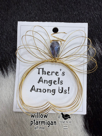 Angel Jewel Wire Wrap Charm Ornament, 5 Colors HW