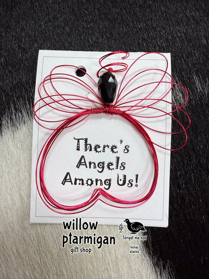 Angel Jewel Wire Wrap Charm Ornament, 5 Colors HW