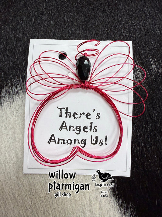 Angel Jewel Wire Wrap Charm Ornament, 5 Colors HW