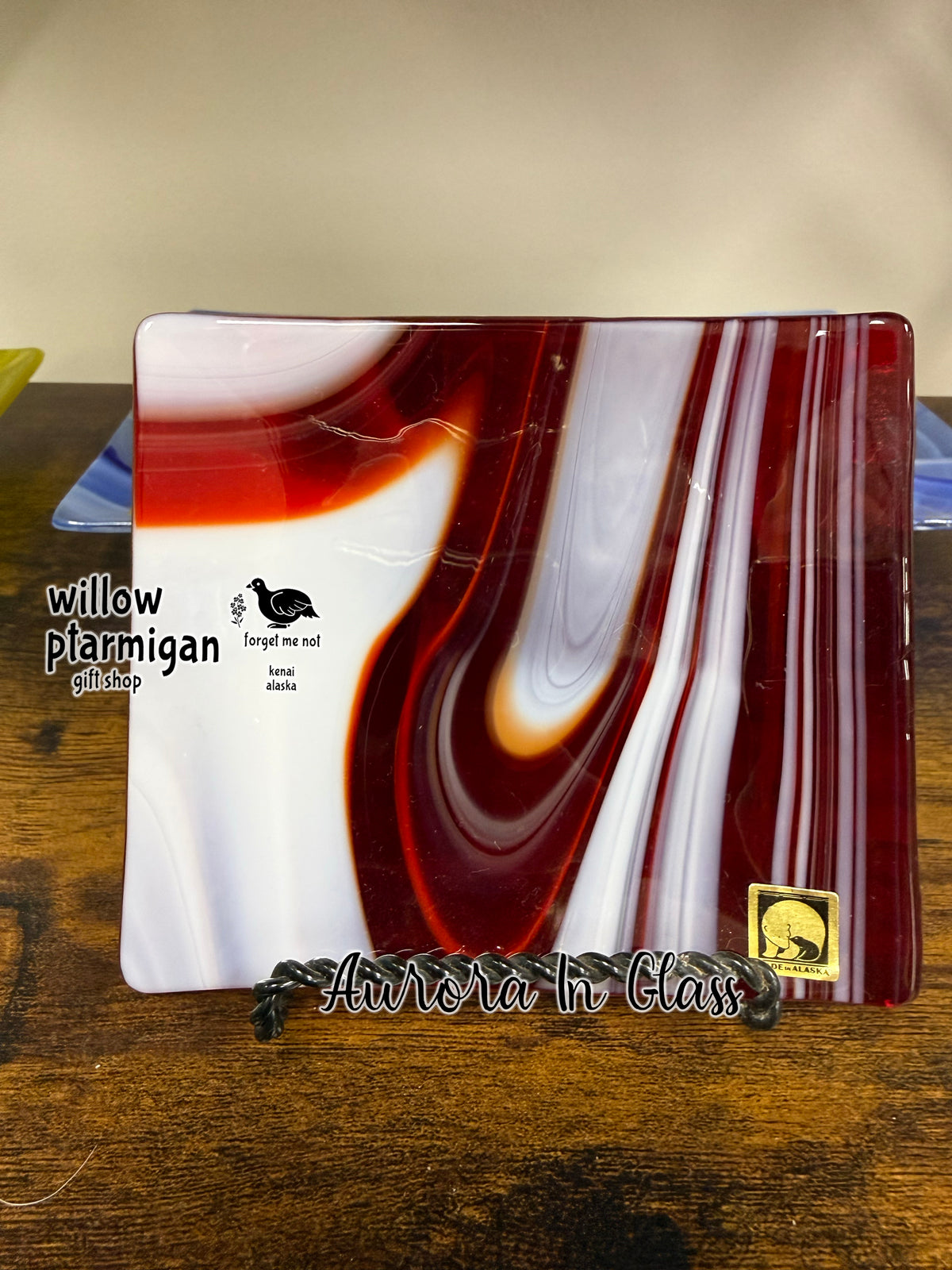 Fused Glass Art Decorative Plate, 5 Styles AIG