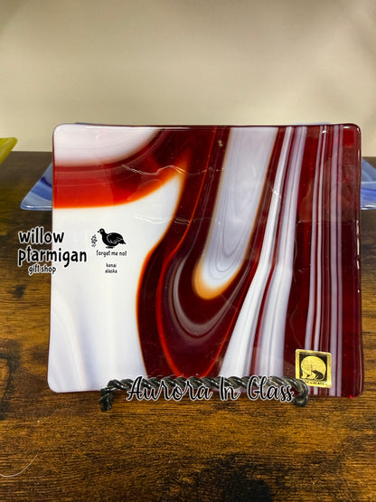 Fused Glass Art Decorative Plate, 5 Styles AIG