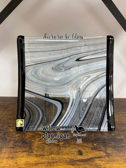 Fused Glass Art Decorative Plate, 5 Styles AIG