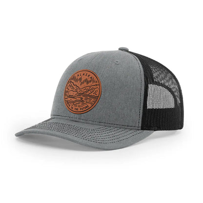 Alaska North to the Future Mesh Brown Patch x Mesh Trucker Hat