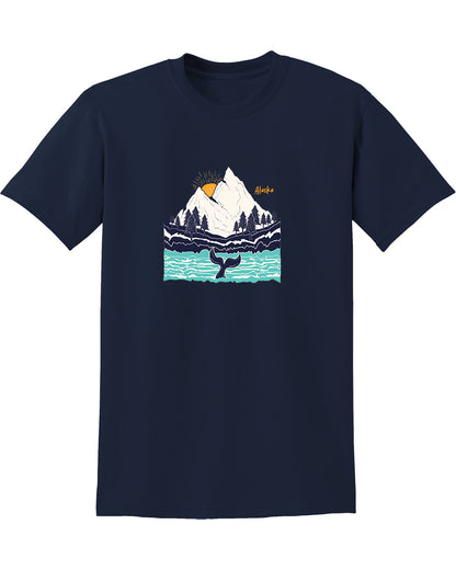 Beluga Whale Tail Kenai Fjords Alaska SS Tee