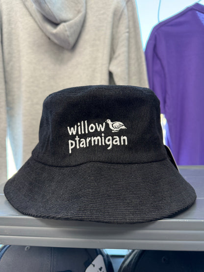 Alaska Willow Ptarmigan Corduroy Bucket Hat, 4 Colors