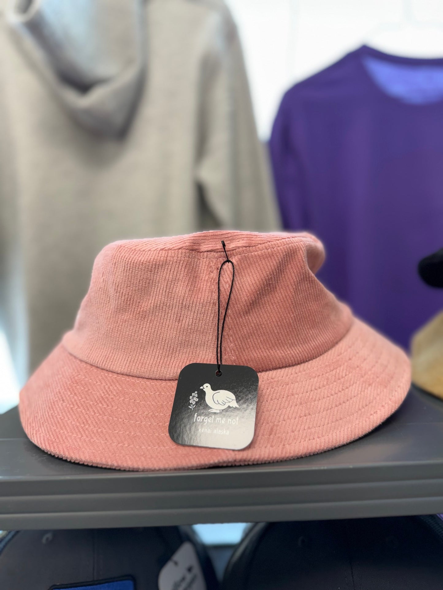 Alaska Willow Ptarmigan Corduroy Bucket Hat, 4 Colors