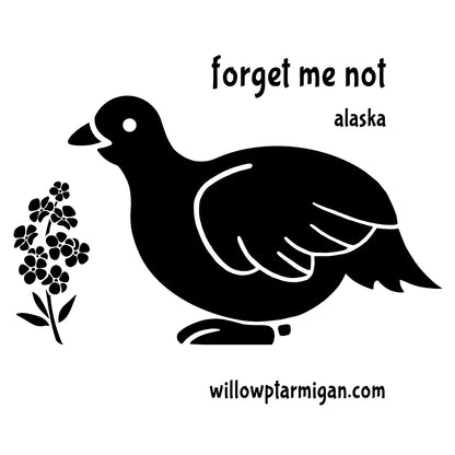 Forget Me Not Alaska Sticker
